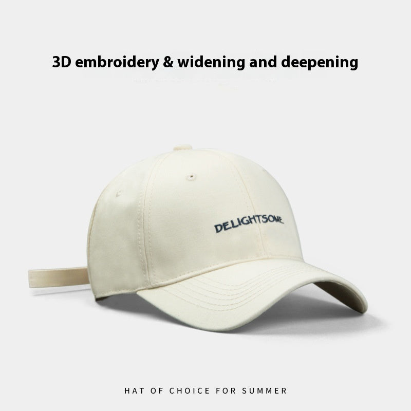 Spring And Summer Outdoor Embroidery Letters Fashion Casual Hat Ladies