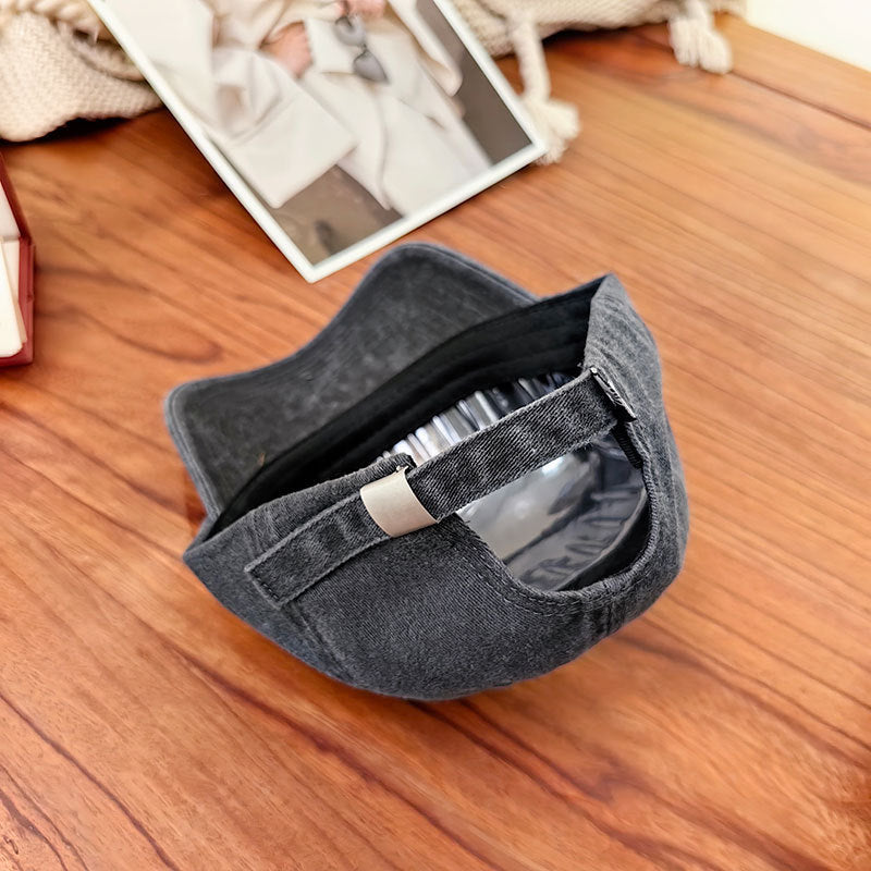 Men's Heavy Industry Washed Blogger Dog Pattern Peaked Cap