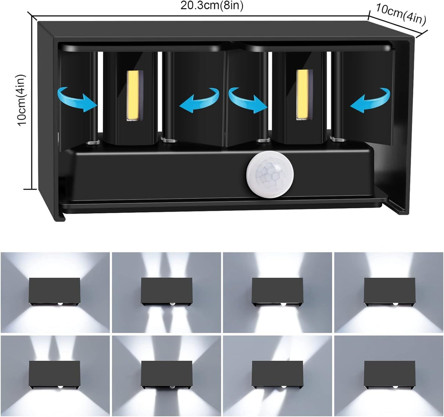 LED Outdoor Light With Motion Detector Wall Light Sensor Outdoor Lamp 20W