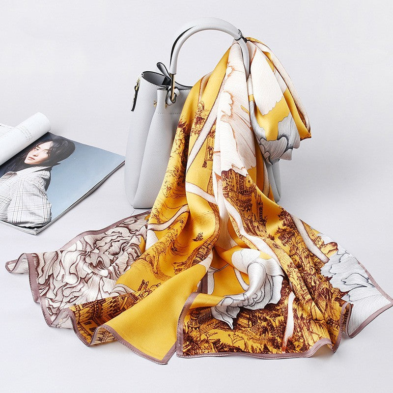 The New Korean Version Of The Silk Scarf Women All-match