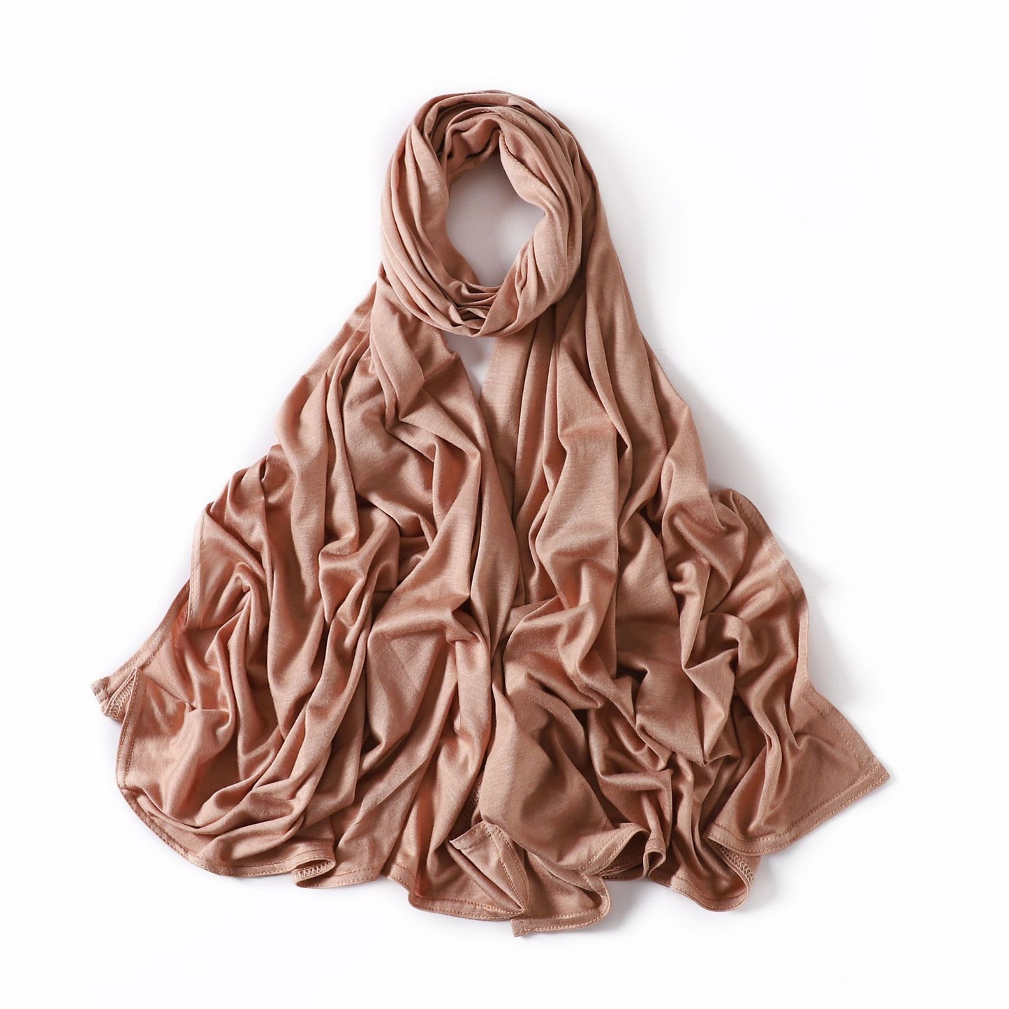 35 Colors Malaysia Pure Color Modal Curling Mercerized Cotton Scarf