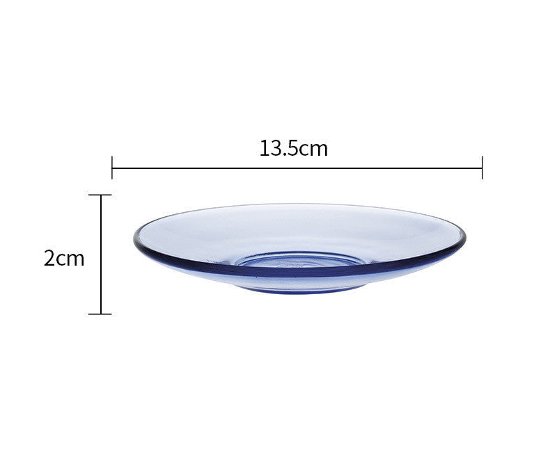 European Style Simple Tempered Glass Heat-resistant And Drop-resistant Coffee Cup