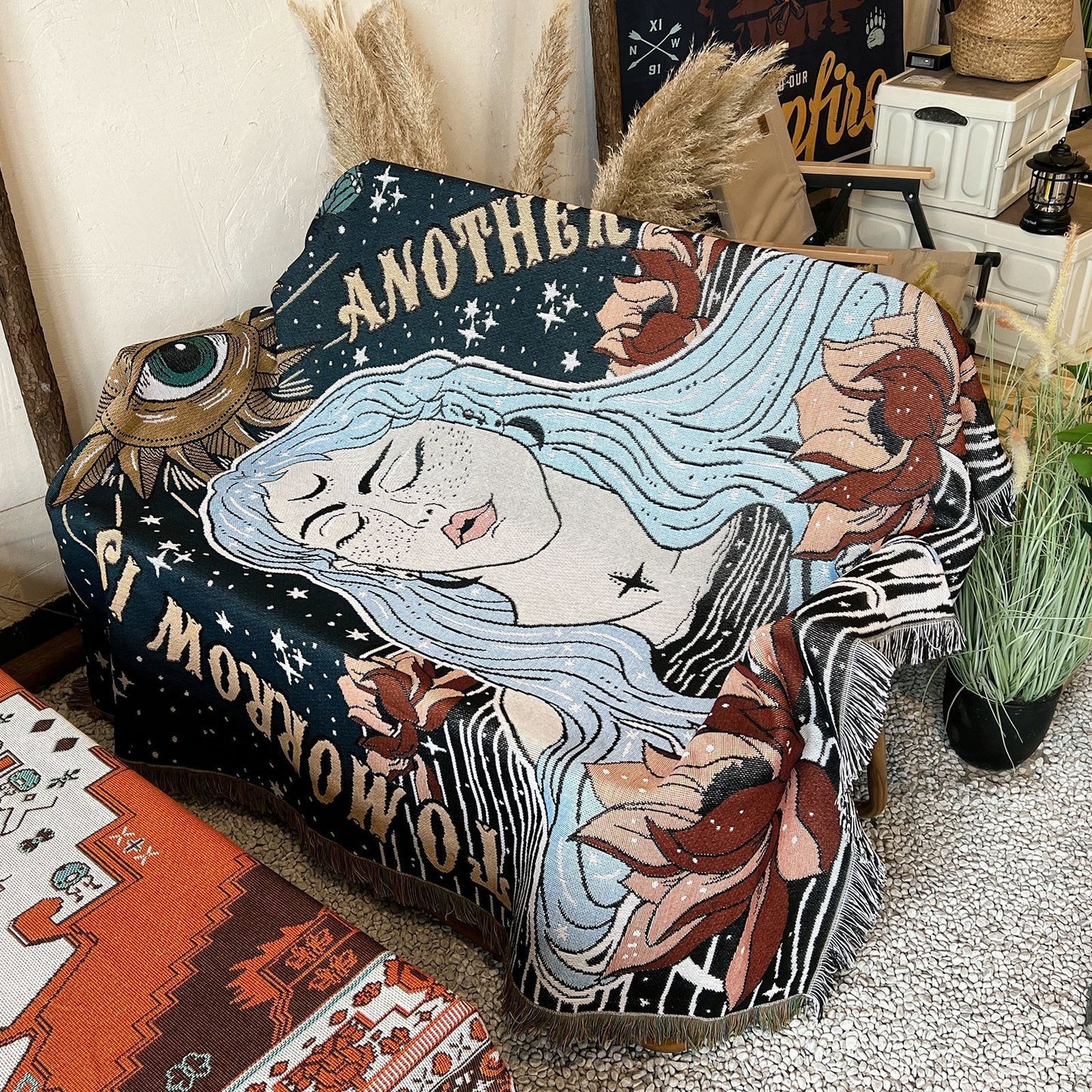 Ins Wind Multifunctional Bohemian Camping Blanket