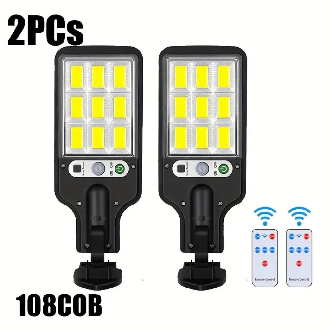 Waterproof Mini Solar Outdoor Light Street Light 108LED With Remote Control