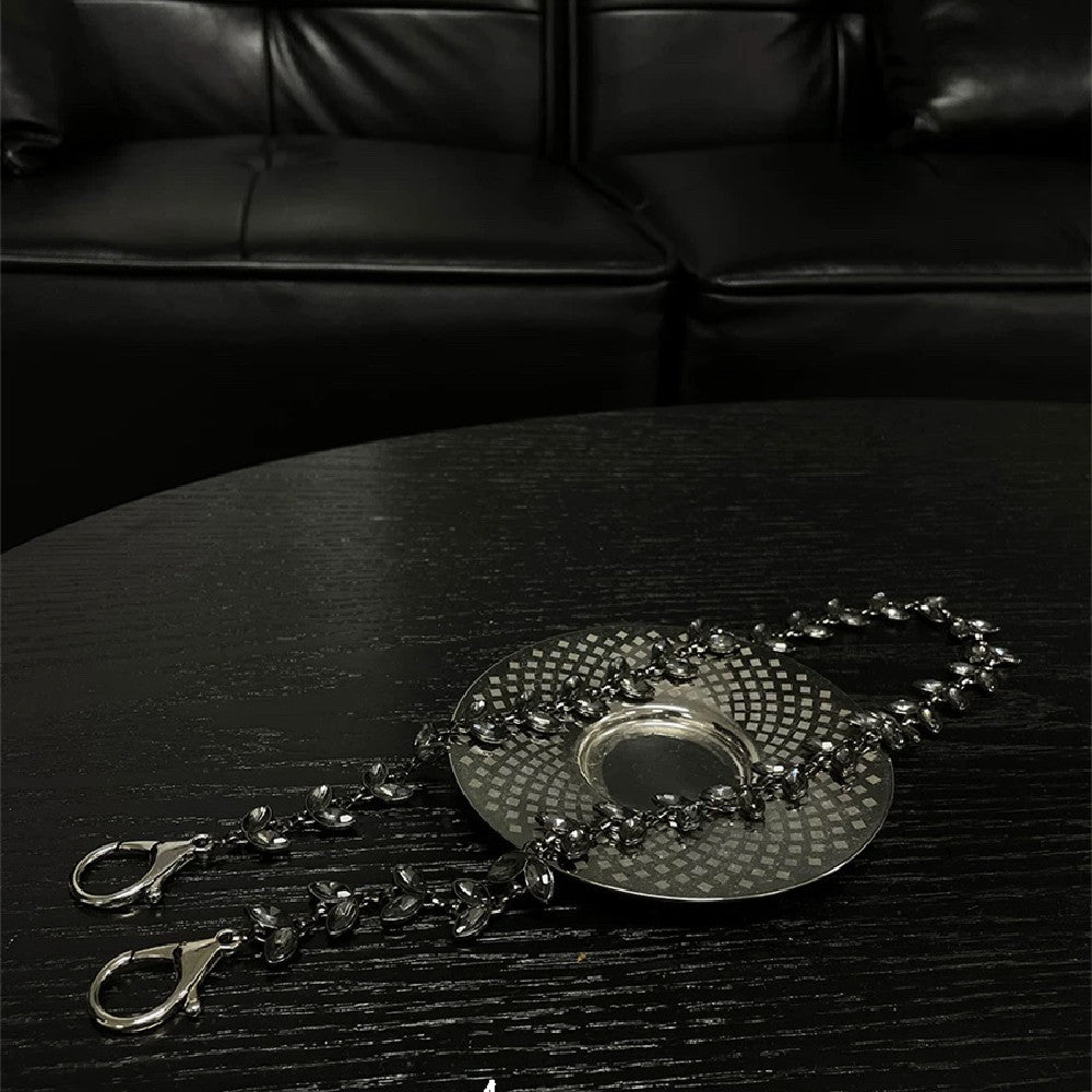 Spot Drill Long Chain Plus Lobster Buckle Fashion Clothing Bag Pants Decoration Accessories