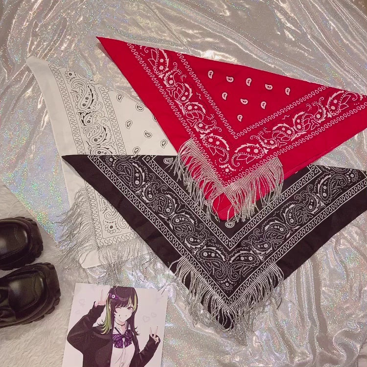 Women's Fashion Rhinestone Hair Band Scarf