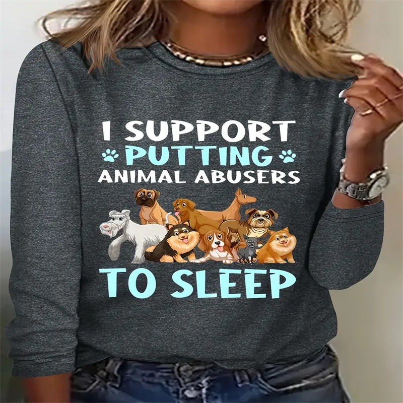 Women's Printed Hoodless Sweatshirt