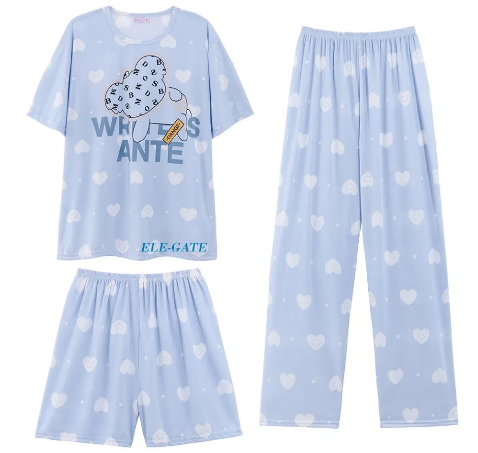 Flirty Light And Casual Pajama Set