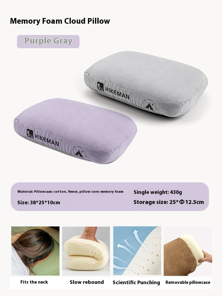 Outdoor Memory Foam Neck Protection Slow Rebound Memory Pillow
