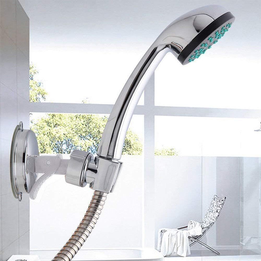 Shower Handset Head Holder Bath Wall Mounted Adjustable Suction Bracket Kit UK
