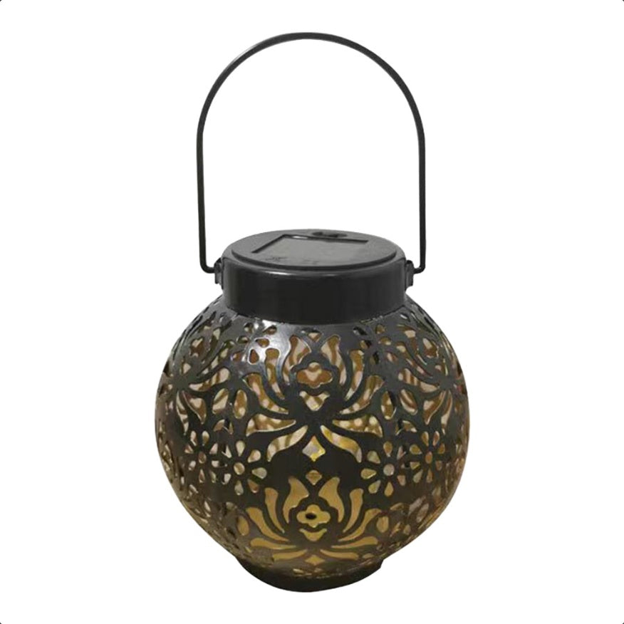 2 Pack Outdoor Solar Hanging Lantern Lights Waterproof Outdoor Garden Lawn Lamp