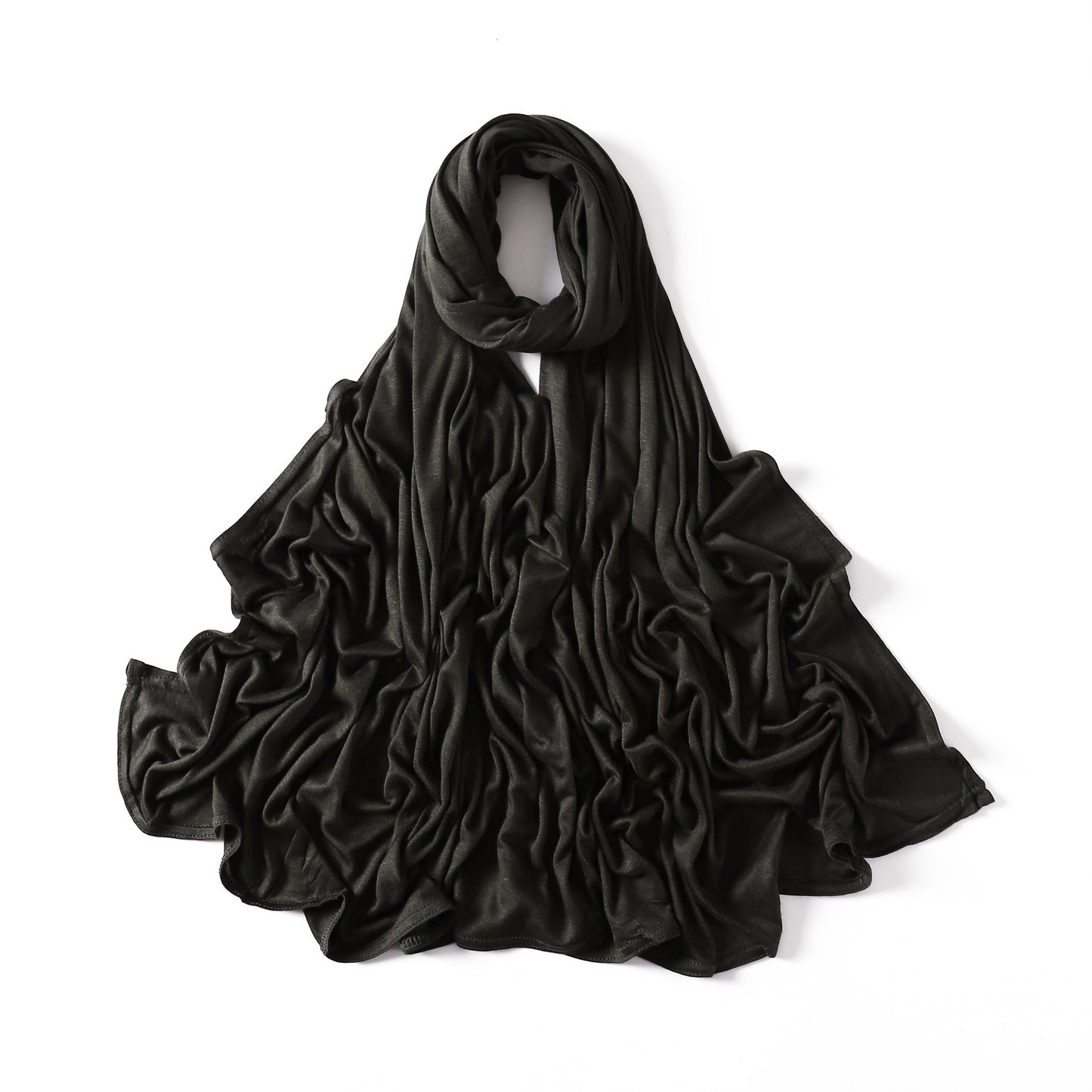 35 Colors Malaysia Pure Color Modal Curling Mercerized Cotton Scarf