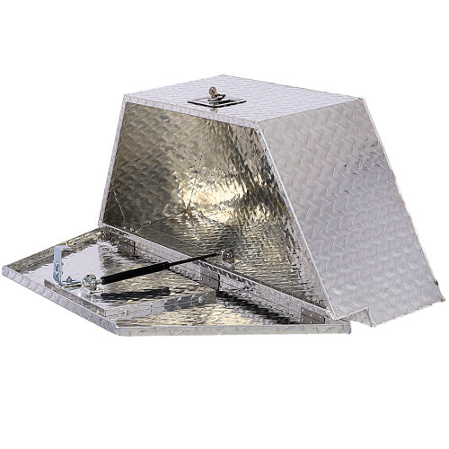 39inch Aluminum Tool Box,heavy Duty Truck Bed Tool Box,outdoor Trailer Pickup Storage Tool Box,RV Storage Organizer,underbody Box W Lock Keys,silver 39x16.5x11.8inch