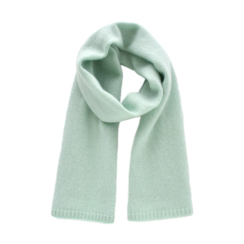 Women's Fashion Versatile Knitted Wool Solid Color Scarf
