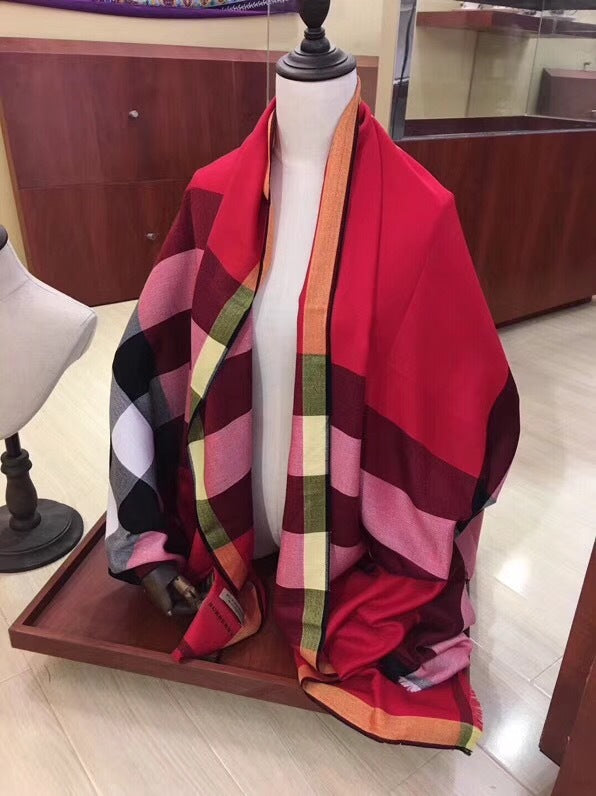 British Plaid Wool Velvet Diamond Pattern Ladies Student Scarf Shawl