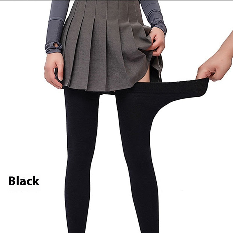 Autumn And Winter Plus Size Extended Cotton Over-the-knee Thigh Warm Socks