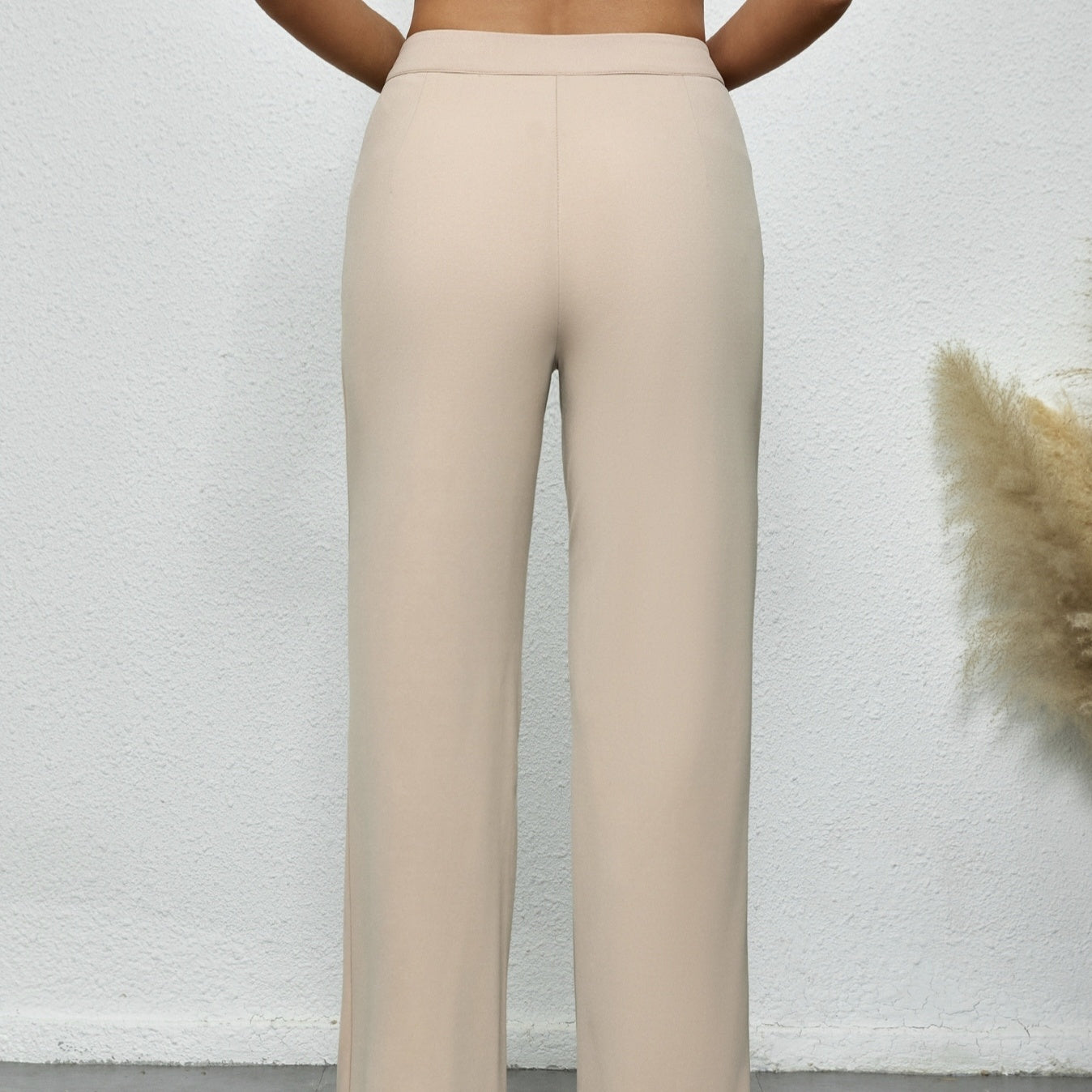 Ladies' Solid Color Elegant Fashion Party Versatile With Pockets Slimming Pants