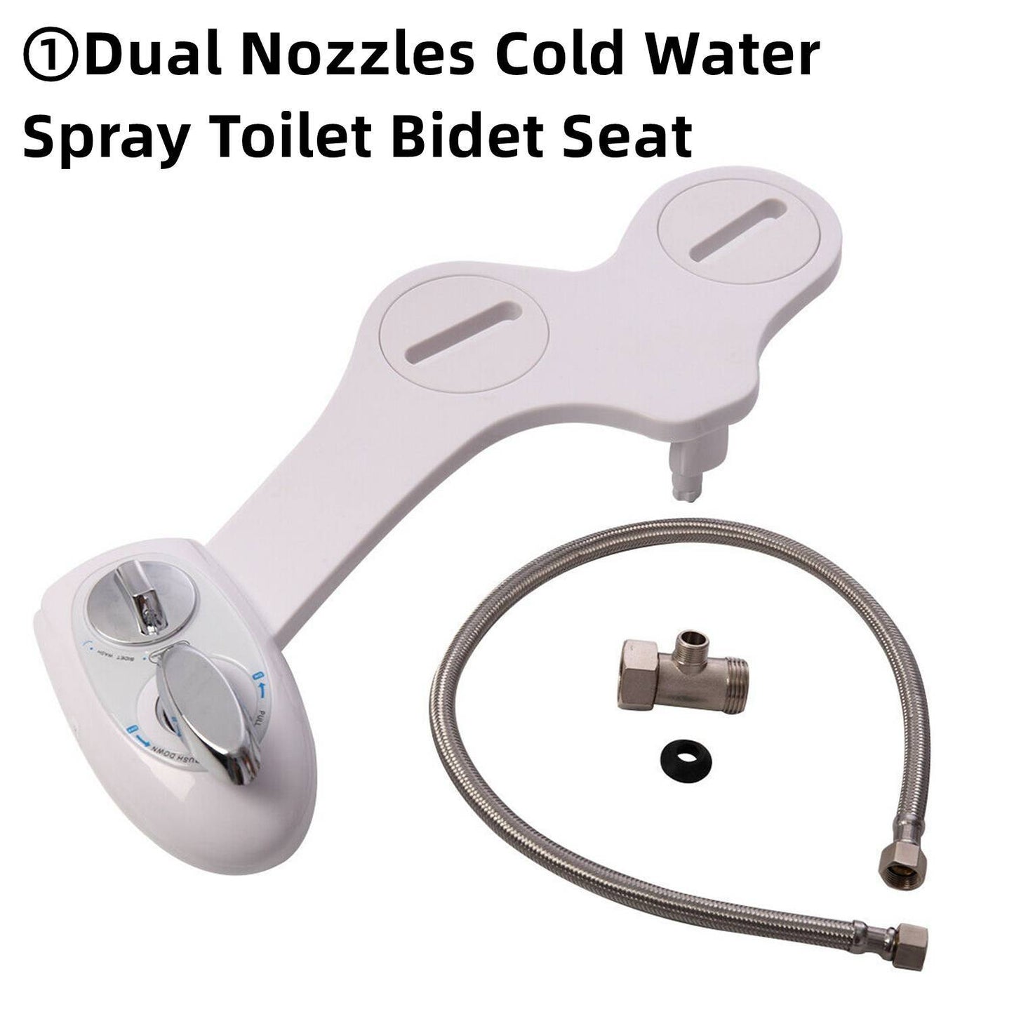 Toilet Bidet Seat Attachment Spray Hygiene Water Wash Clean Sanitation Bathroom