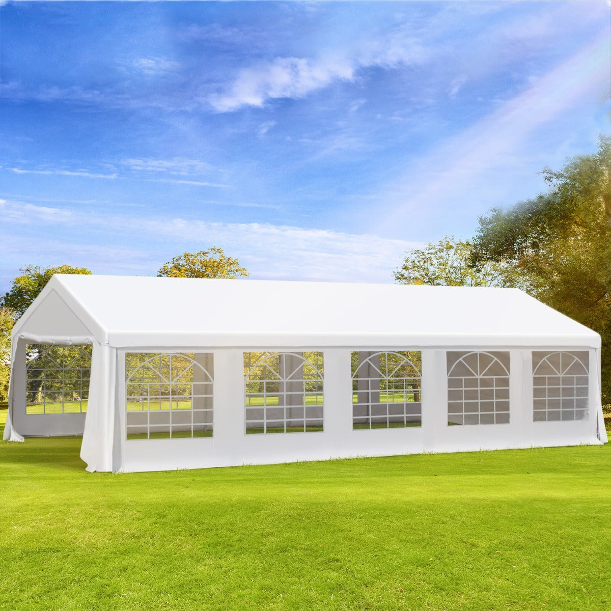 20x32 Heavy Duty Wedding Canopy Event Tent Outdoor Wedding Shelter With Removable Sidewalls Double Doors