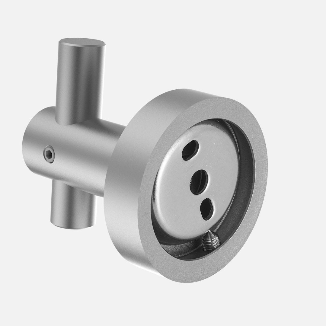 Round Base Wall Hanging Hook With Screws- Gun Grey Hook, 4 Pack, For Entry Shoe Cabinet, Wardrobe Bathroom Bedroom Furniture Hardware