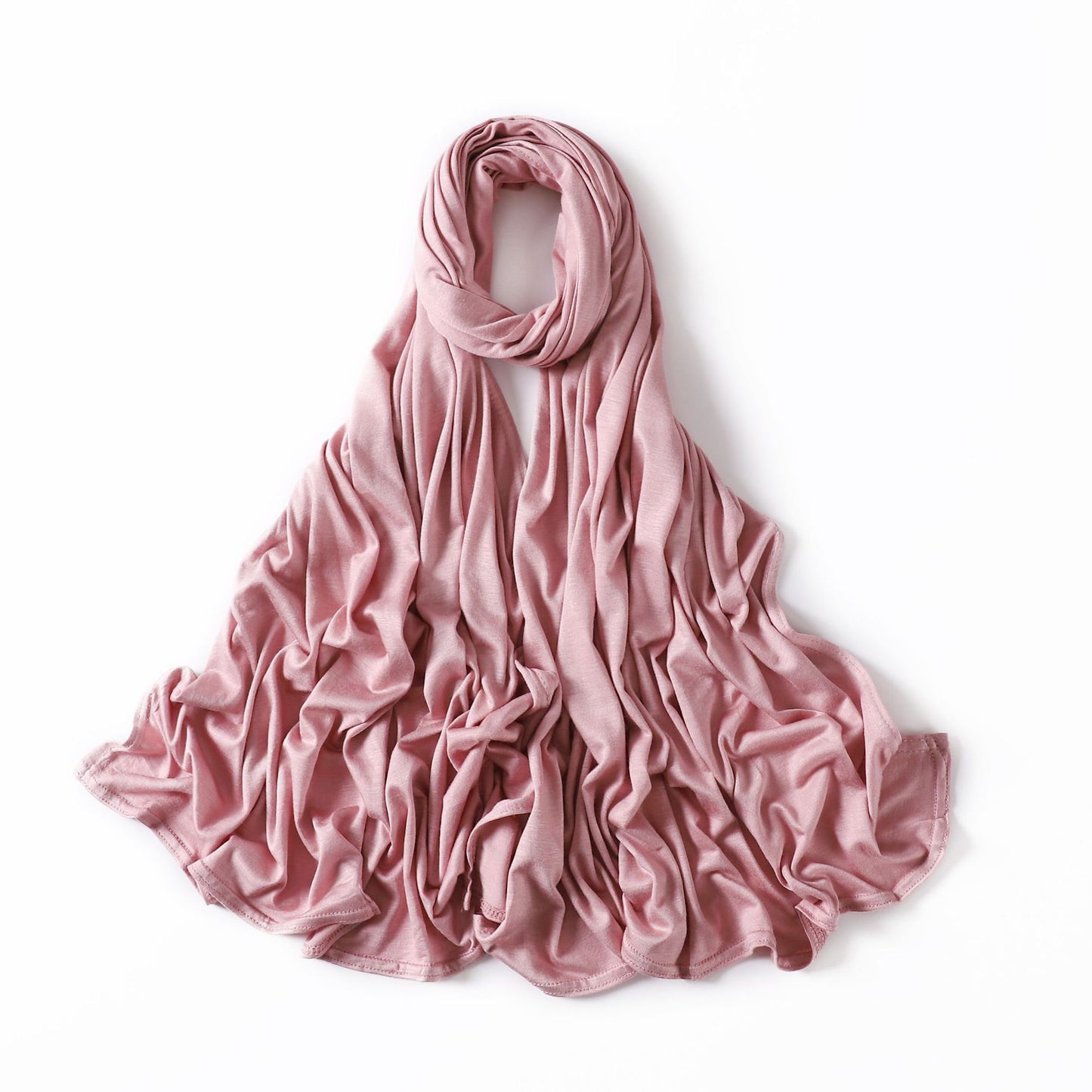 35 Colors Malaysia Pure Color Modal Curling Mercerized Cotton Scarf