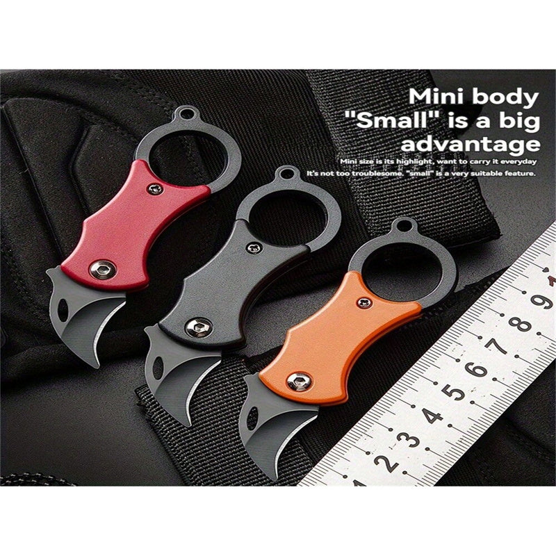 F1 Red Ink Orange Knife Three-piece Set