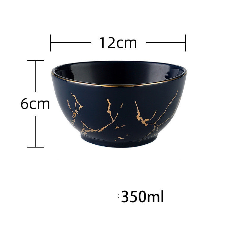 Nordic Light Luxury Style Phnom Penh Marble Household Bowl