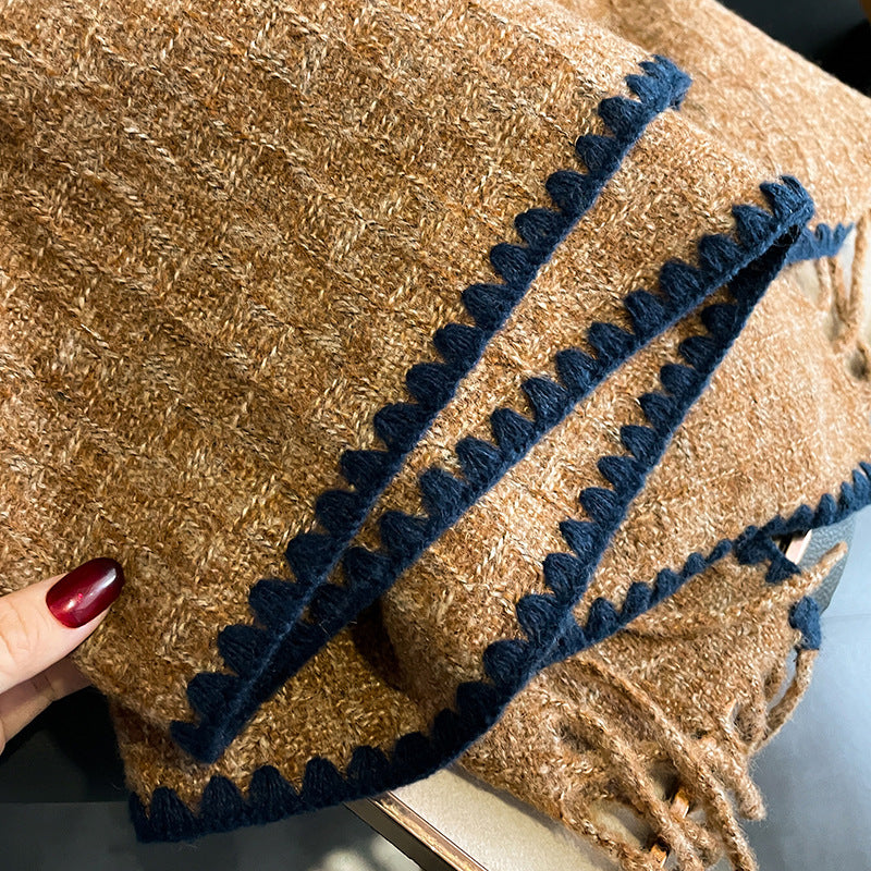 Double Sided Cashmere Thickened Student Neck