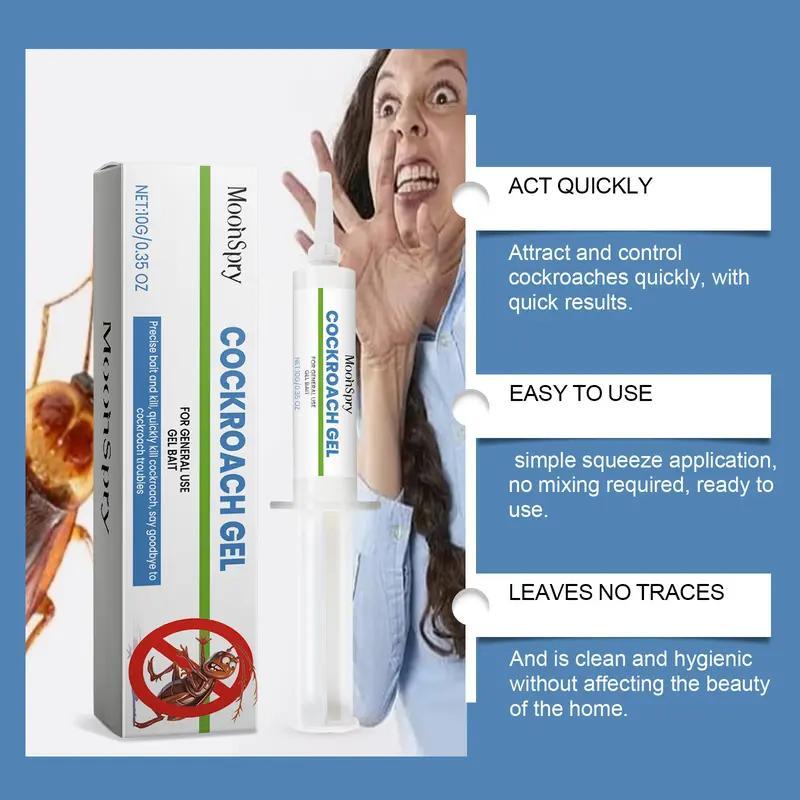 Two-pack Of Cockroach Gel Baits For Fast-acting, Chain-killing Cockroaches. Clean-free Squeeze Design.