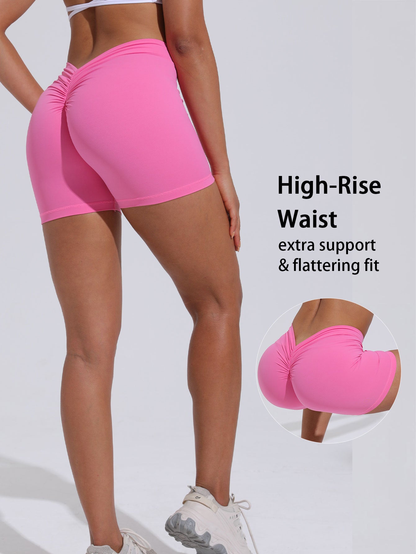 High-waisted Butt-lifting Women's Sports Yoga Shorts