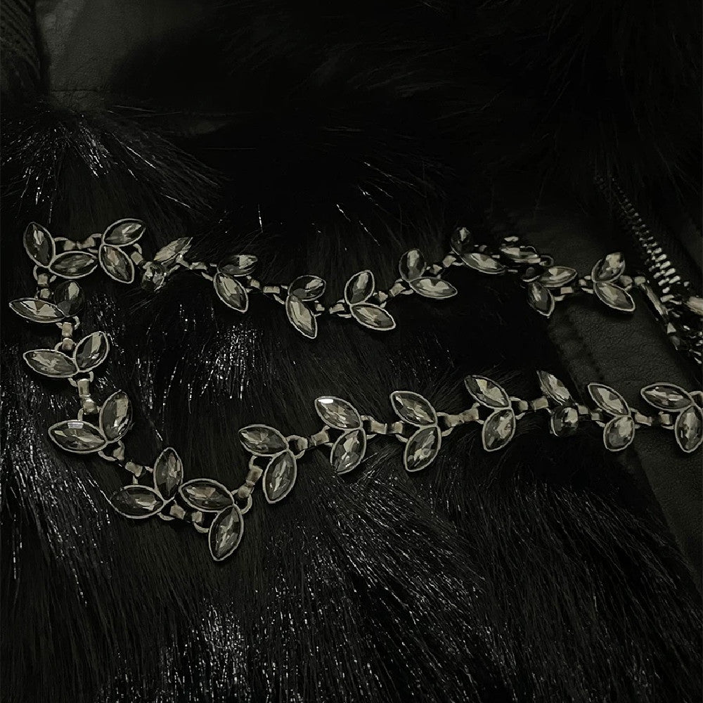 Spot Drill Long Chain Plus Lobster Buckle Fashion Clothing Bag Pants Decoration Accessories