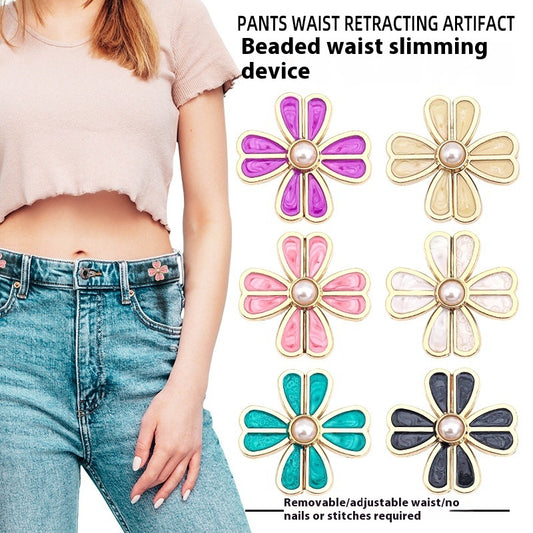 Waist Of Trousers Waist Tightening Big Change Small Detachable Nail-free Adjustment A Pair Of Buckles