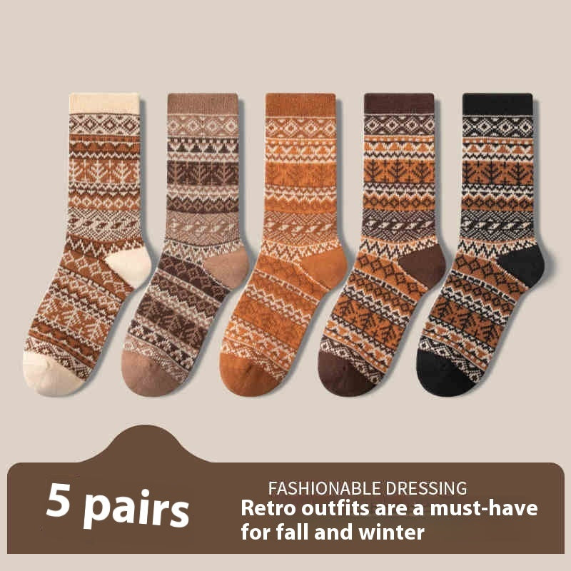 Retro Ethnic Style Socks For Women Deodorant