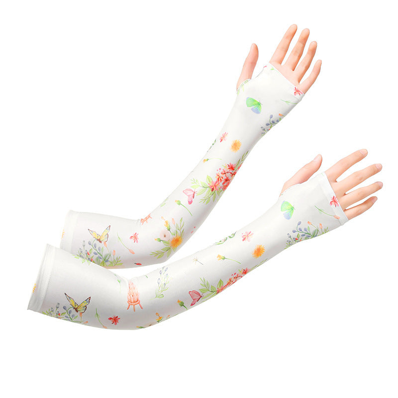 Gardening Sun Protection Oversleeve Women's Sun Protection Cool Feeling Ice Sleeve