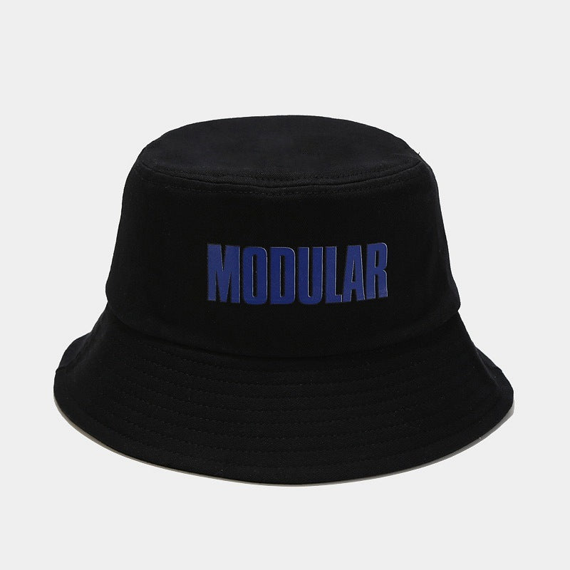 Letters Fisherman Hat Face-showing Little Korean Style Students