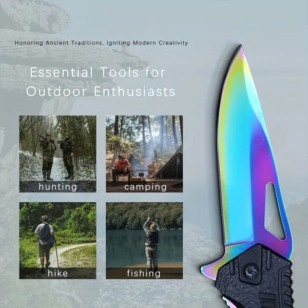 Carabiner Pocket Knife For Men  Compact Folding EDC Box Cutter, Cool Everyday Carry Gadget, Perfect Gift For Men