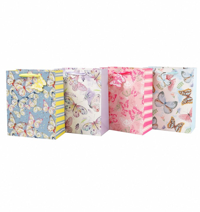 Set Of 12 Pieces Of Banmei Butterfly Pattern Gift Bag Tote Bag