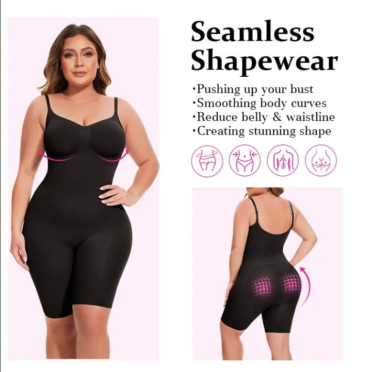 Dropship SEAMLESS Postpartum Abdomen Shapewear Sculpting Short Mid Thigh Slimming Body Shaper For Women Tummy Control Slimmer