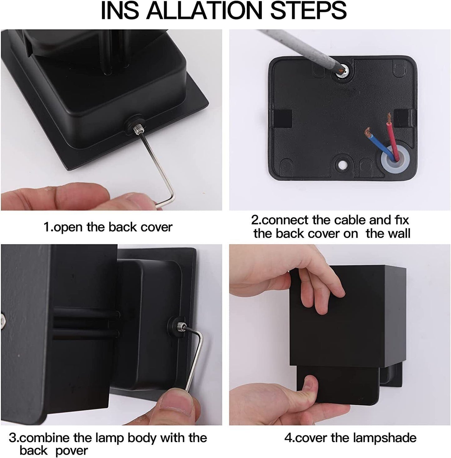 Modern LED Up Down Wall Lights Lighting Fixture Outdoor Indoor Lamp Lighting UK