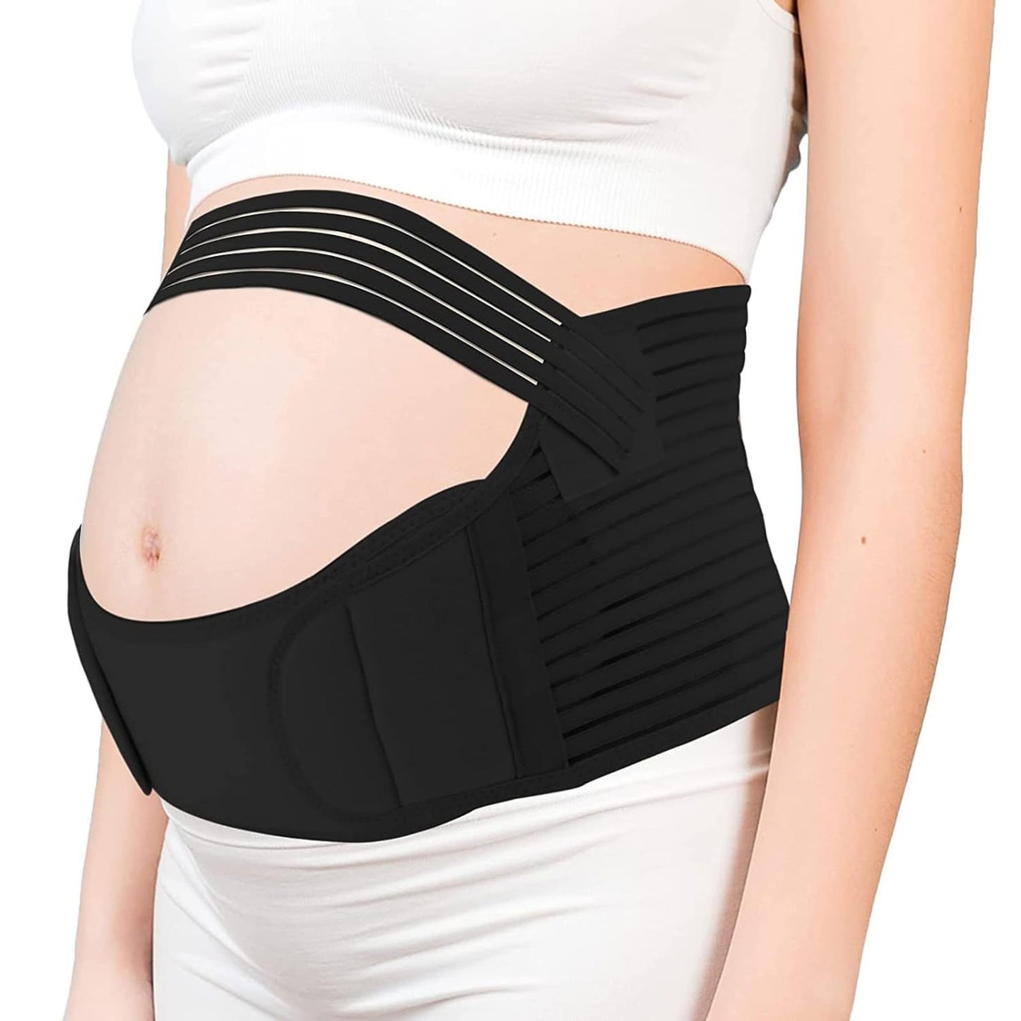 Solid Color Breathable Adjustable Maternity Belt