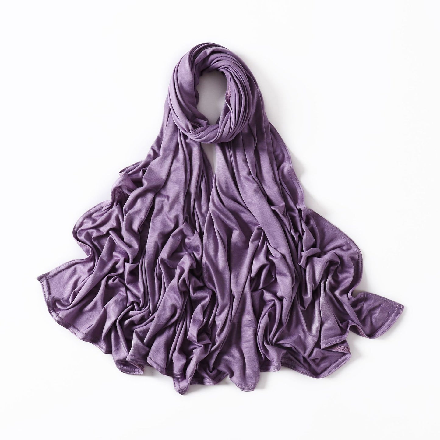 35 Colors Malaysia Pure Color Modal Curling Mercerized Cotton Scarf