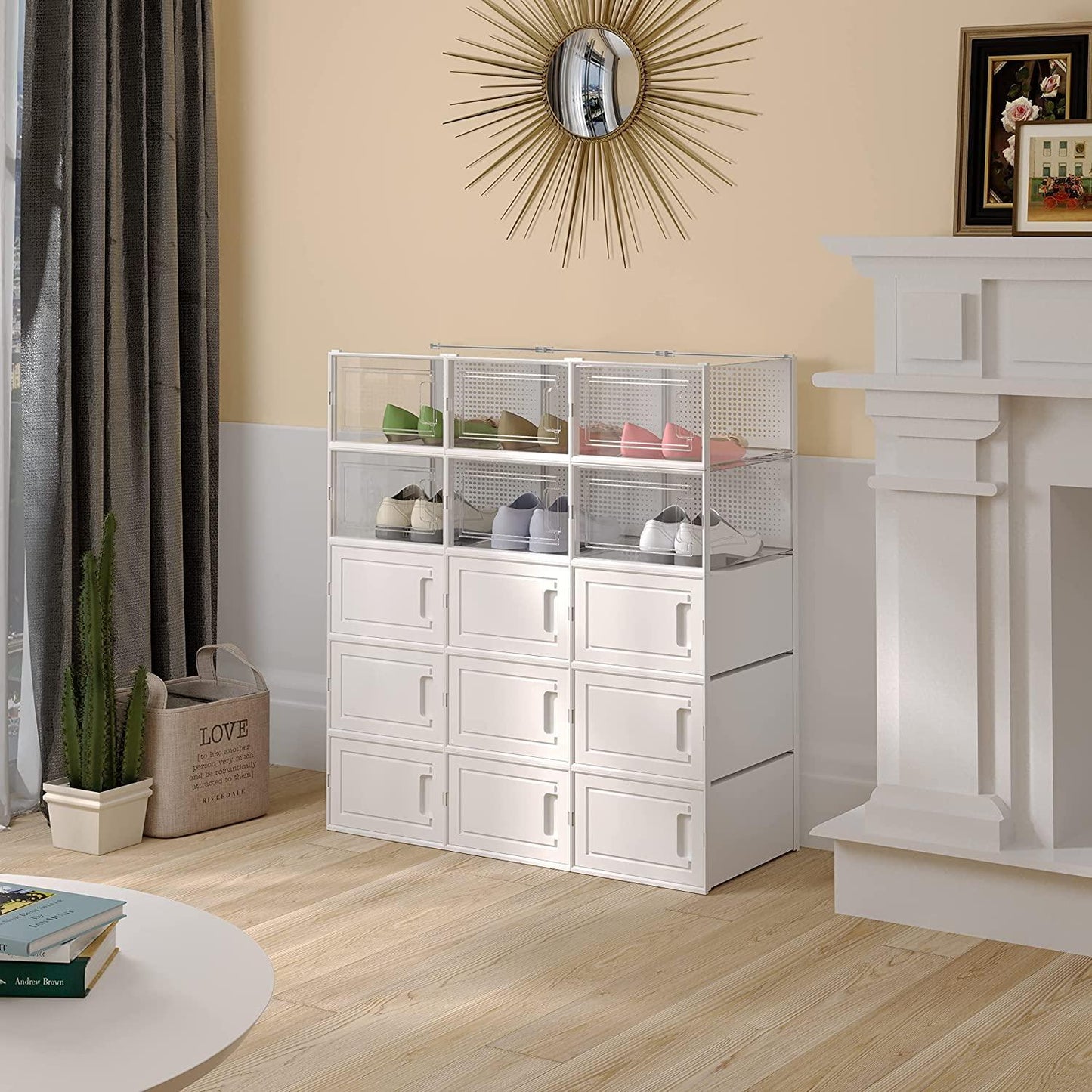 15 Folding Shoe Box Storage Containers Shoe Storage Organizing Drawers