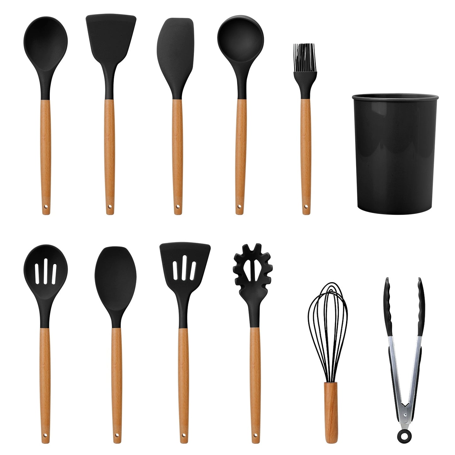 11 Piece Silicone Cooking Tool Set