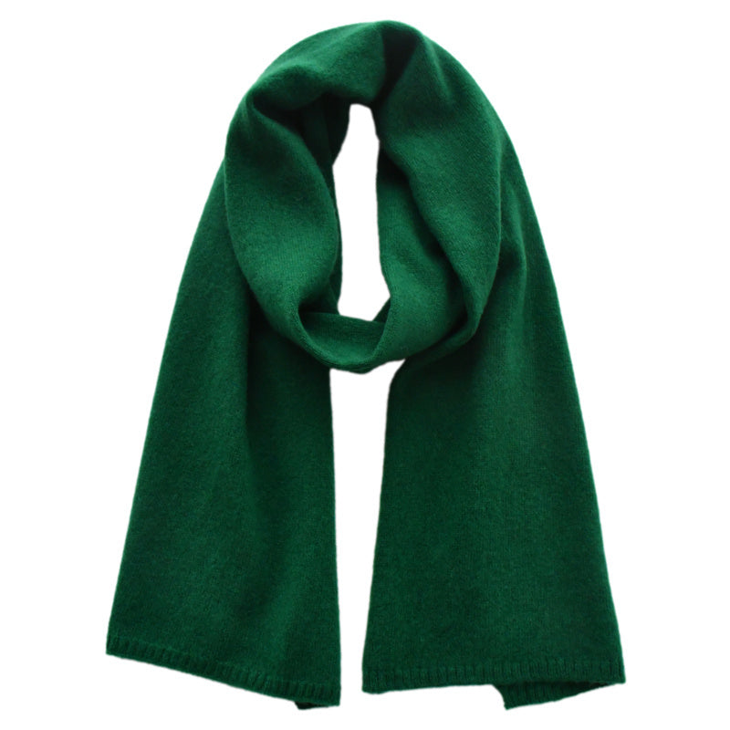Women's Fashion Versatile Knitted Wool Solid Color Scarf