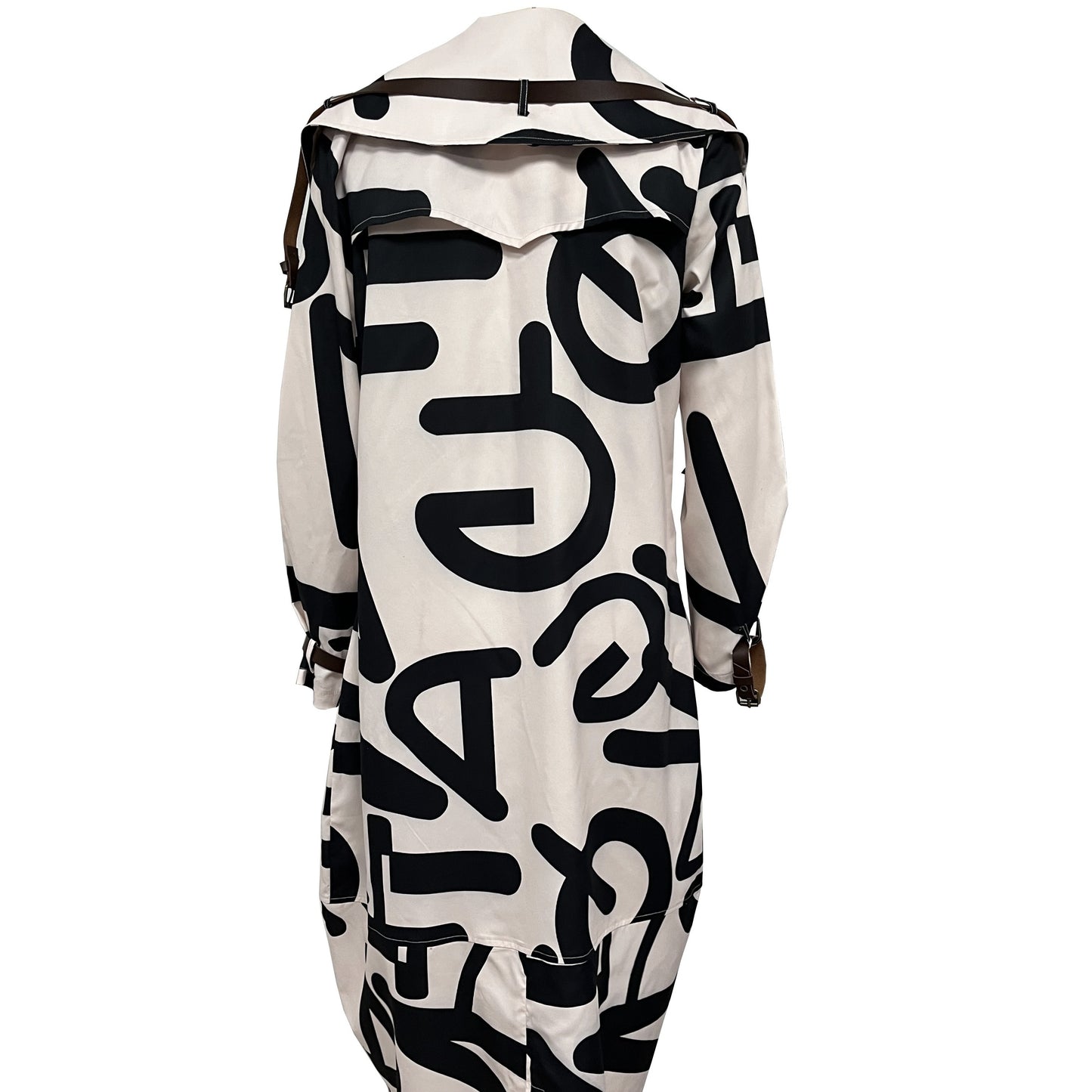 Women's Development Of Color Blocked Loose Fitting Waist Belt Button Front Windbreaker