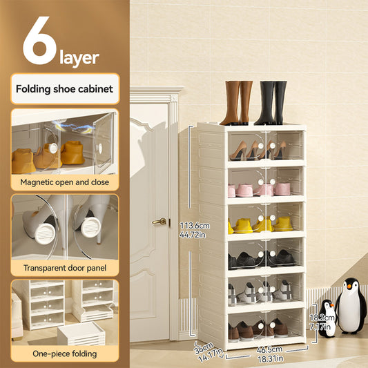 One Piece Shoe Cabinet Without Installation