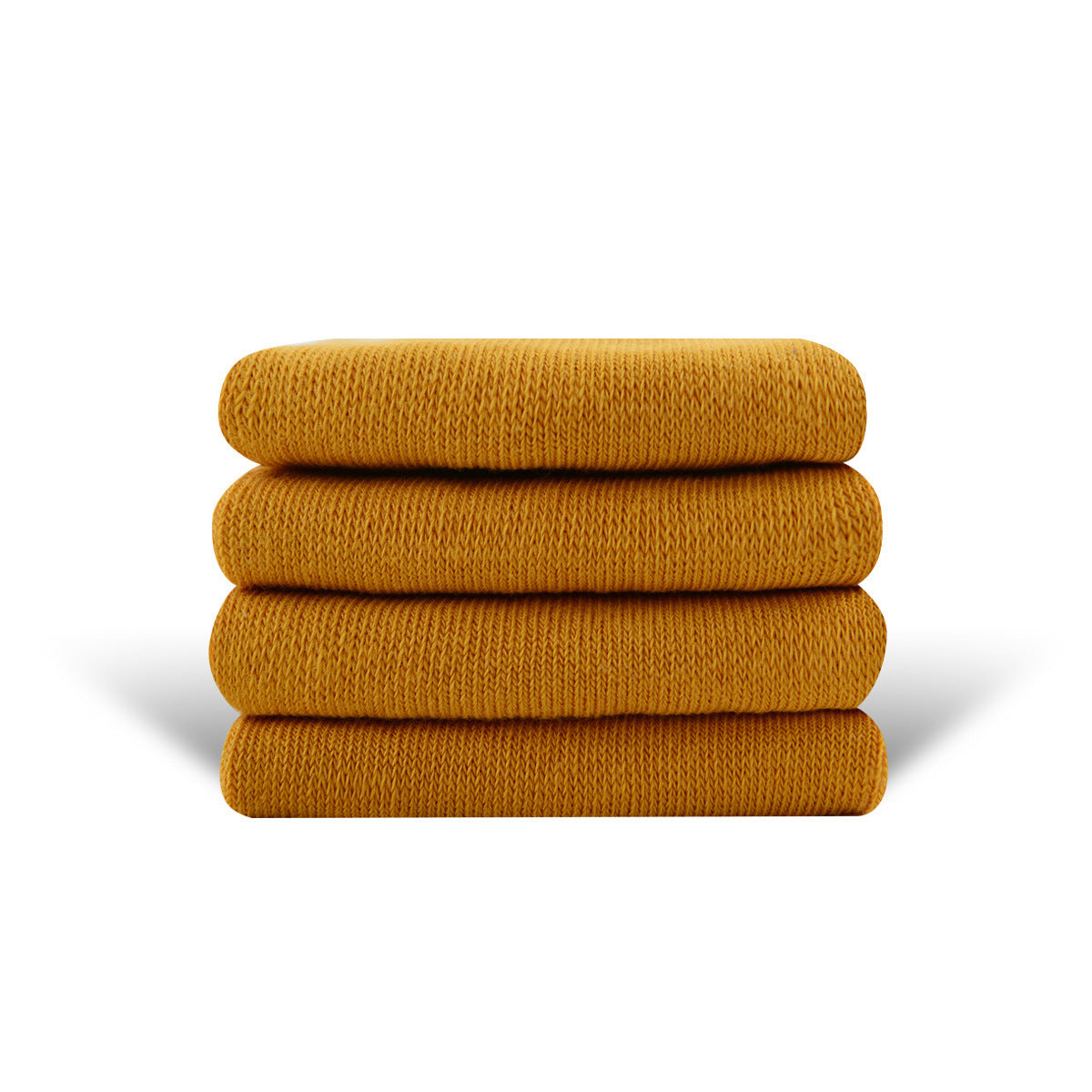 Solid Color High-elastic Mid-calf Boneless Macaron Colored Cotton Socks