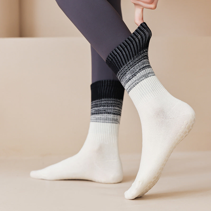Gradient Yoga Socks Children's Professional Non-slip Autumn And Winter