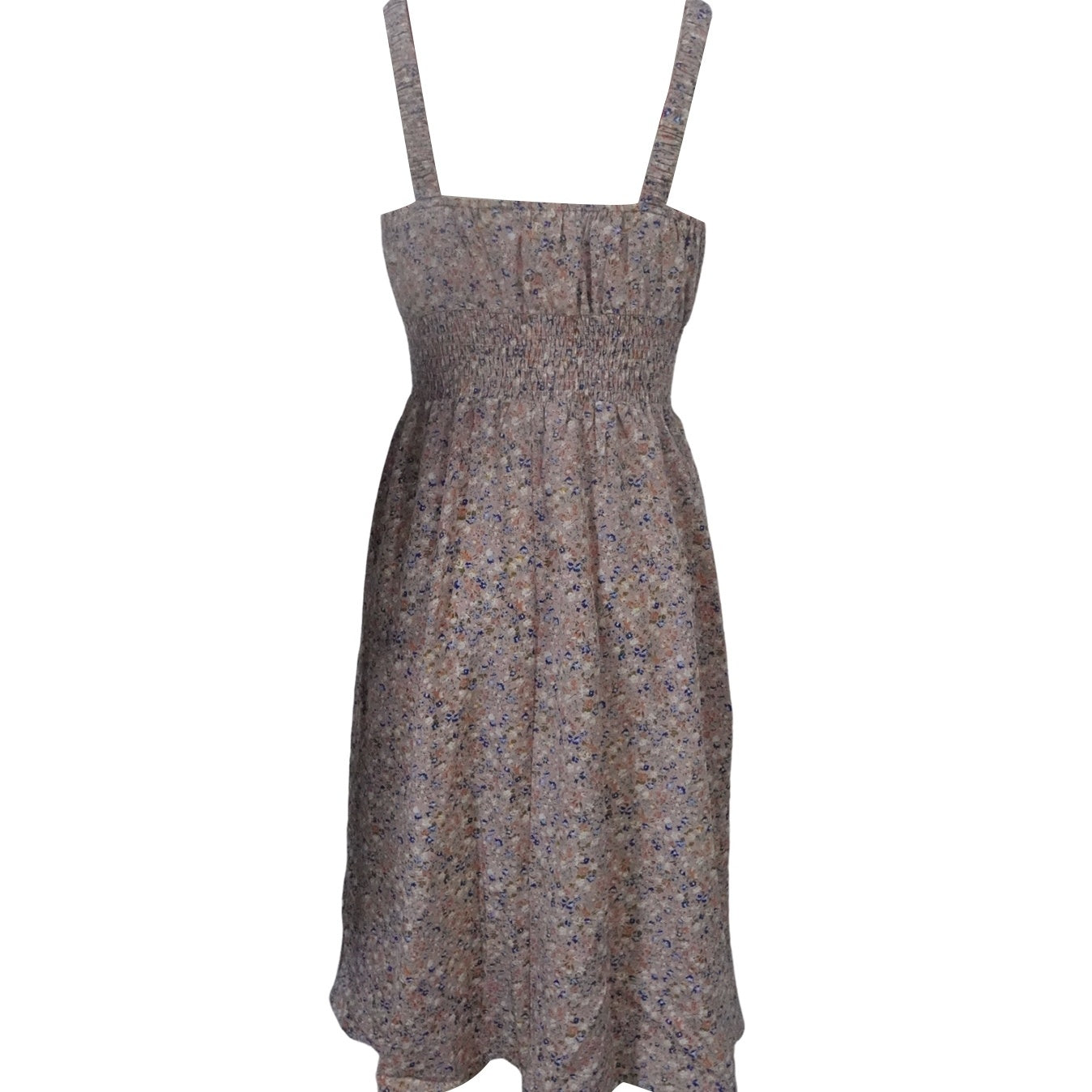 Ladies' V-neck Printed Floral Print Backless Elastic Shoulder Strap Fashionable A-list Dress