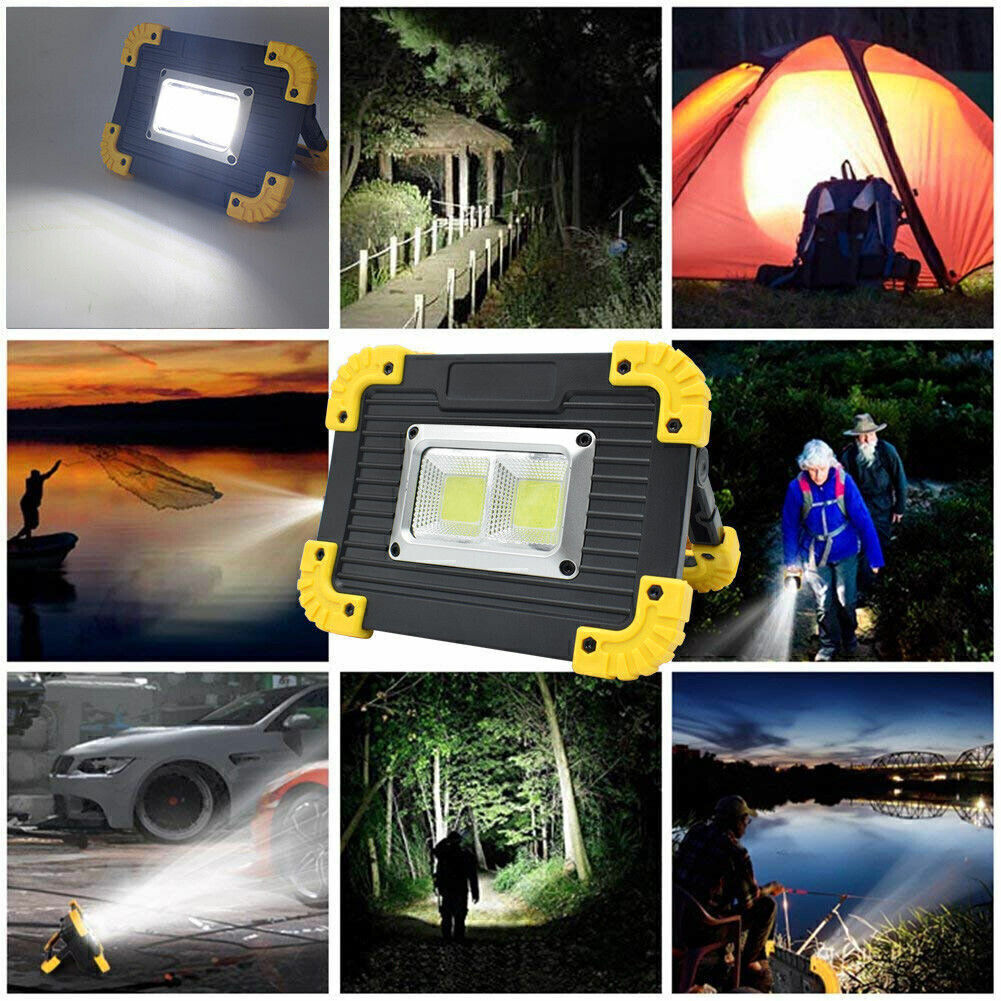 2X LED Work Light USB Rechargeable Torch Inspection Camping Lamp Security Light